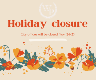 Holiday closure graphic