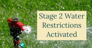 Stage 2 water restrictions activated