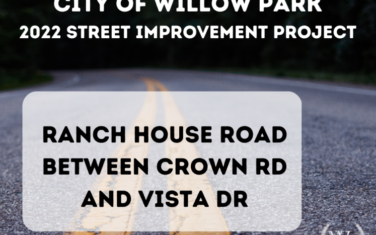Street improvement project graphic