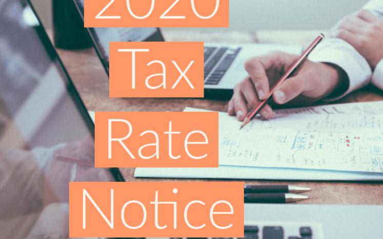 Notice of 2020 Tax Rates